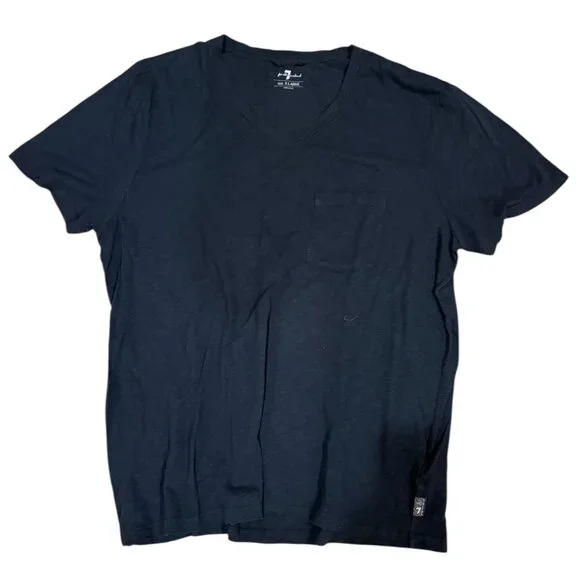 Seven for All Mankind Core V-Neck T-Shirt - Picture 1 of 4